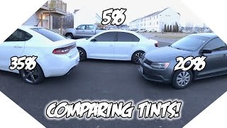 35% vs 20% vs 5% Window Tint! What tint is best for you?