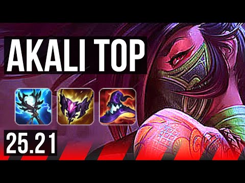 AKALI vs SETT (TOP) | 7 solo kills, Dominating | EUW Diamond | 25.21