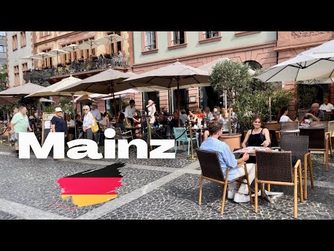 Mainz Germany 4K 60fps | Walking Through the Streets of Mainz🇩🇪