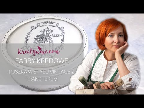 Farby kredowe - metalowa puszka z transferem