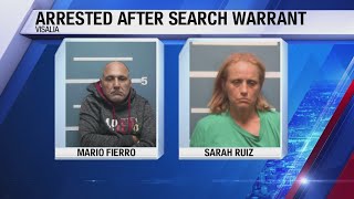2 arrested after search warrant in Visalia, police say
