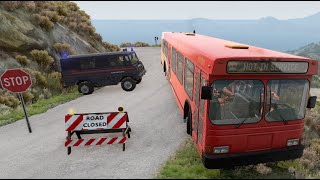 BeamNG Drive - Cars vs Cliff Roads #56  CarcrashbobMr77