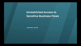 Unrestricted Access to Sensitive Business Flows | Dashlane Security Seminar