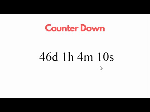 Animated Countdown Timer Html Css Javascript Coding Html Css Js Trend