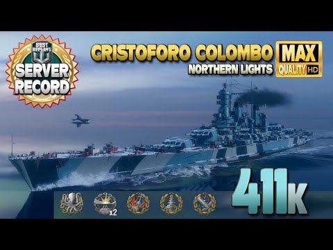 Battleship Cristoforo Colombo: Poor Yamato deleted & "NA server" damage record!