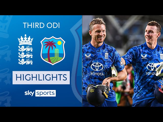 England seal 3-0 series whitewash! | England vs West Indies | Third ODI Highlights