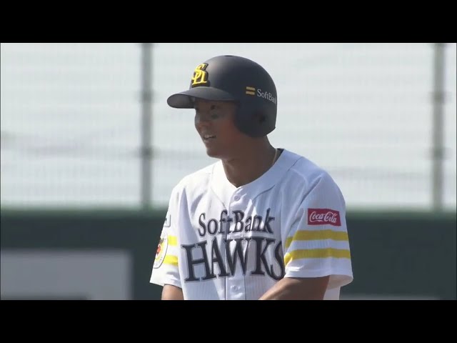 【ファーム】3試合連続の打点!! ホークス・佐藤が試合を振り出しに戻す同点打!! 2020/10/1 H-C(ファーム)