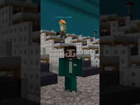 "Squid Game in Minecraft with Streamers...Insane!" #Shorts