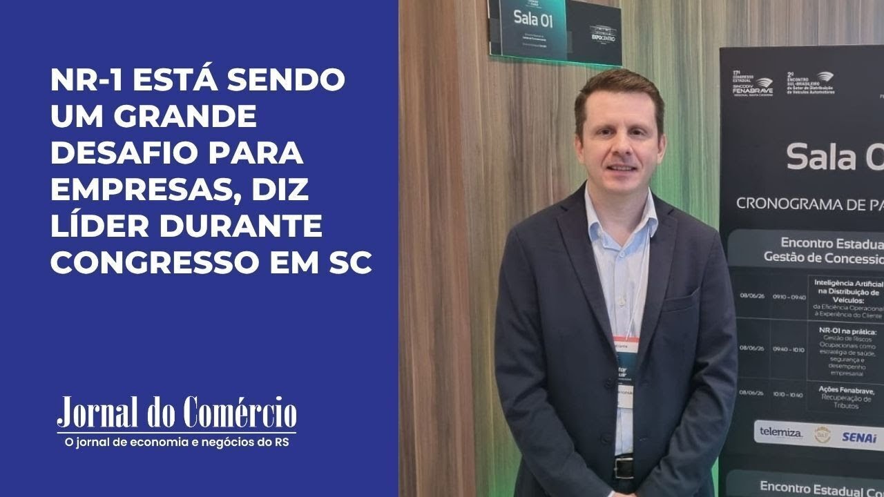NR-1 está sendo um grande desafio para empresas, diz líder durante congresso em SC