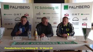 preview picture of video 'Pressekonferenz FC Schönberg 95 - SV Waren 09'