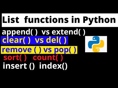 List Functions And Methods In Python Append Vs Extend In Python List Manipulation In Python