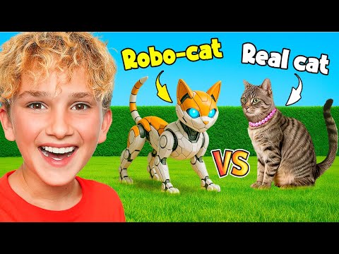 REAL Cat vs. ROBO Cat!