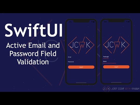 SwiftUI - Active Email and Password Field Validation - Xcode 11