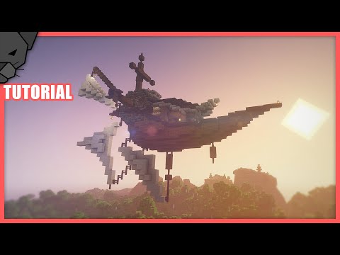 TooManyBlocks - Minecraft: How to build a flying steampunk ship | Survival Tutorial