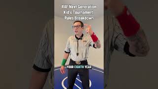 @RAFwrestling Next-Gen kid’s tournament series rules and expectations #RAF #wrestling #RAF11