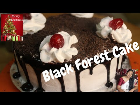 Black Forest cake// 1kg Black Forest Cake Recipe// Ambili's Food Land