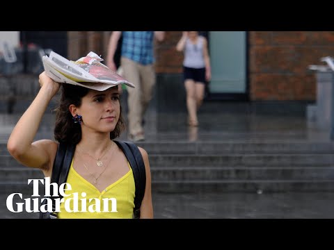 'Uh, so ... it's raining': adverse weather brings end to heatwave