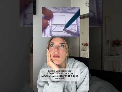 A 40 ANNI SCOPRO CHE…😱e tu lo sapevi? #scoperte #righello #millennial #megliotardichemai #geometria