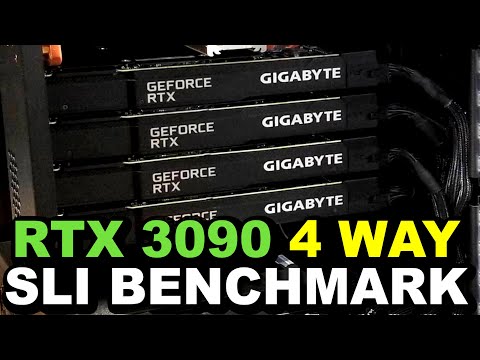 RTX 3090 4 Way SLI | Multi GPU vs Single GPU | NVIDIA SLI vs Single Card | SLI 2022 | 3090 NVLINK