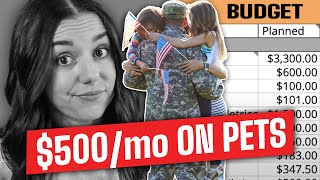 Military Family with 2 Housing Payments! | Millennial Real Life Budget Review Ep. 17