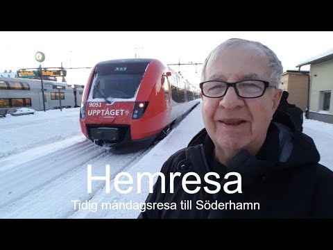 2019-02-04 MÅNDAGSRESA TILL SÖDERHAMN - Resa med ett alldeles för tidigt tåg