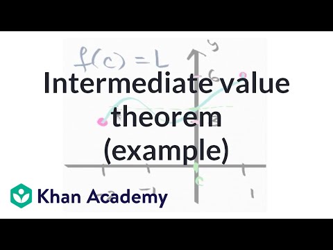 Worked Example Using The Intermediate Value Theorem Video Khan Academy