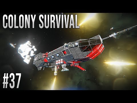 Space Engineers - Colony Survival Ep #37 - CARGO RAID!!