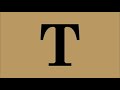 Letter T Song