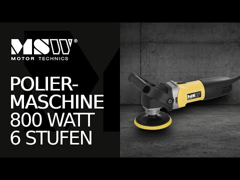 Video - Poliermaschine - 800 Watt - 6 Stufen