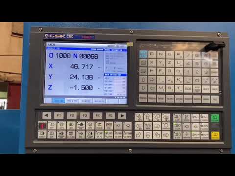 Puesta en marcha fresadora Gauchito Mecatronic con GSK980 MDC ,al recibirla los primeros pasos