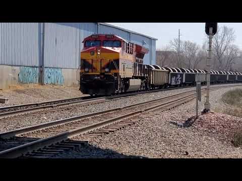 KCS action featuring all ET44ACs on a steel coil train!