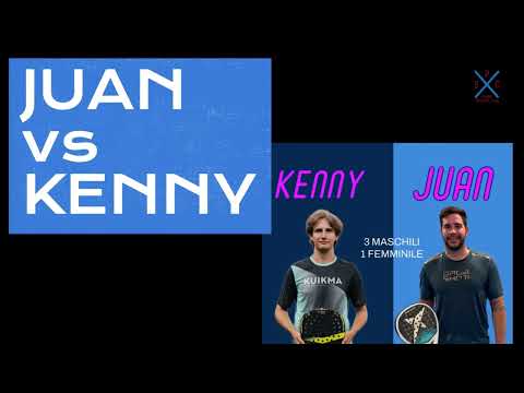 Juan vs Kenny sfida Padel academy Diego Del Percio