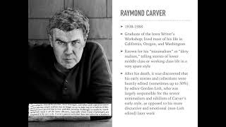 A Lecture on Raymond Carver's Cathedral
