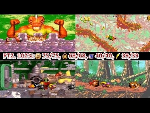 Donkey Kong Country 2: GBA 102%/ All Bonus Stages, DK Coins, Krem Coins, Scrapbooks, Golden Feathers