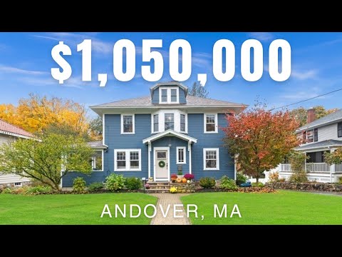 Tour this Stunning Colonial Home in Andover, MA Close to Downtown