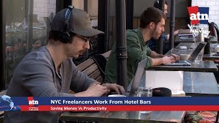 NYC Freelancers Works from Hotel Bars to Save Money