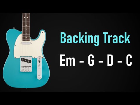 Rock Pop BACKING TRACK E Minor | Em G D C | 70 BPM | Guitar Backing Track