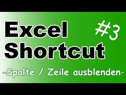 EXCEL-SEPP - Shortcut #3 Spalte / Zeile ausblenden