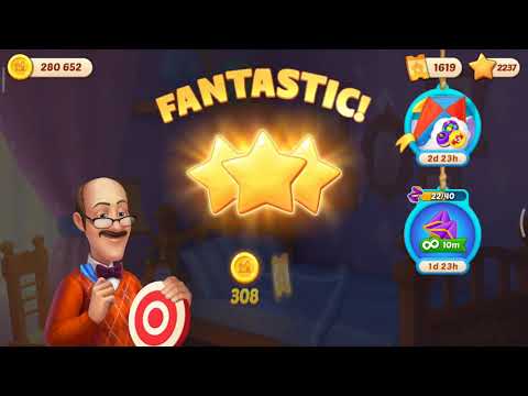 homescapes level 2636 - one shot edition played in 2021 - full booster