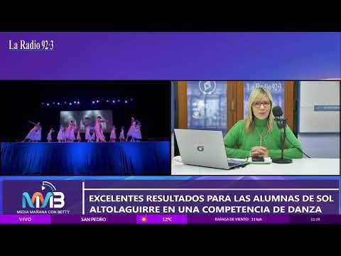 Medalla de oro y plata para las alumnas de sol aguirre en una competencia de danza