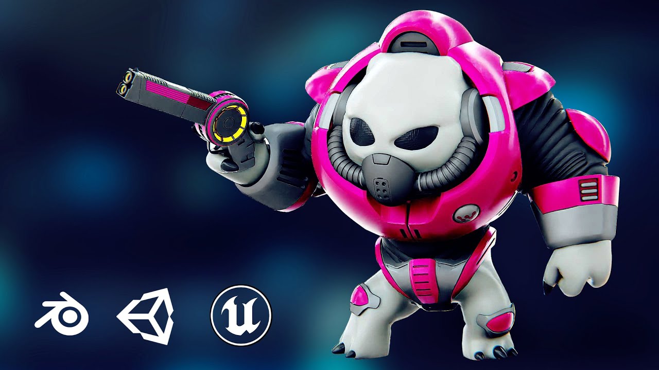Alien Trooper 5-V Auto-Rig Pro Rigged For Mixamo Unreal Engine Unity 3D Model
