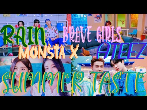 🌱RAIN x MONSTA X X BRAVE GIRLS X ATEEZ - SUMMER TASTE sub ita [Color Coded_Han_Rom_Ita]