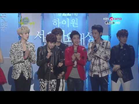 [HD] 130131 EXO-K winning Rookie Award @ The 22nd Seoul Music Awards