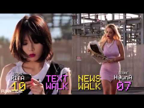 Rita ora and Hyuna girl you better walk