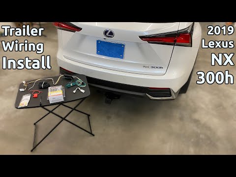 Lexus NX 200/NX 300 Trailer Wiring Harness Installation FULL TRUNK DISASSEMBLY