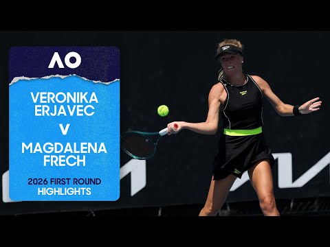 Veronika Erjavec v Magdalena Frech Highlights | Australian Open 2026 First Round