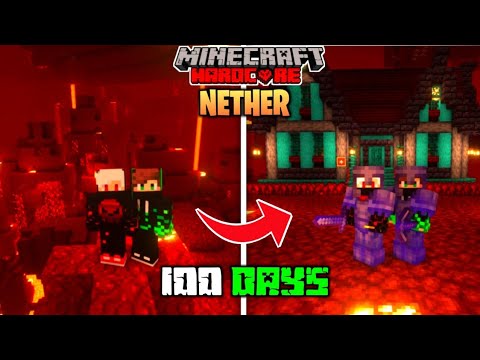 LordN Gaming - We Survived 100 Days In The NETHER In Minecraft Hardcore !
