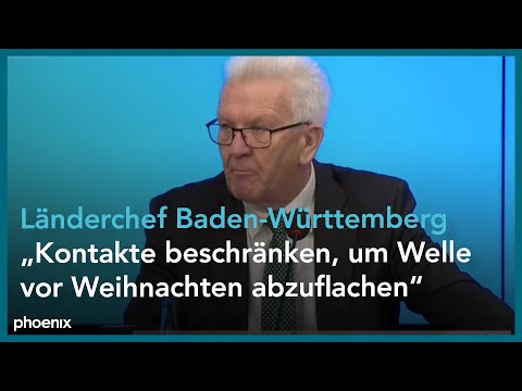 Regierungs-Pressekonferenz zur Corona-Lage  in Baden-Württemberg am 30.11.21