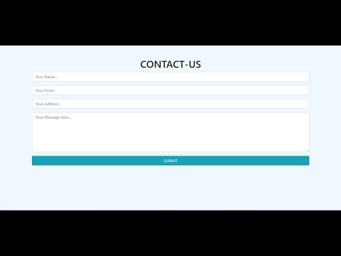 #Responsive #Bootstrap #itech96  Responsive contact form Using Bootstrap