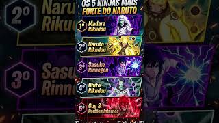 Os 5 ninjas mais fortes de Naruto 🥷🏻🍃 #viral #shorts #shortsfeed #shortsviral #naruto